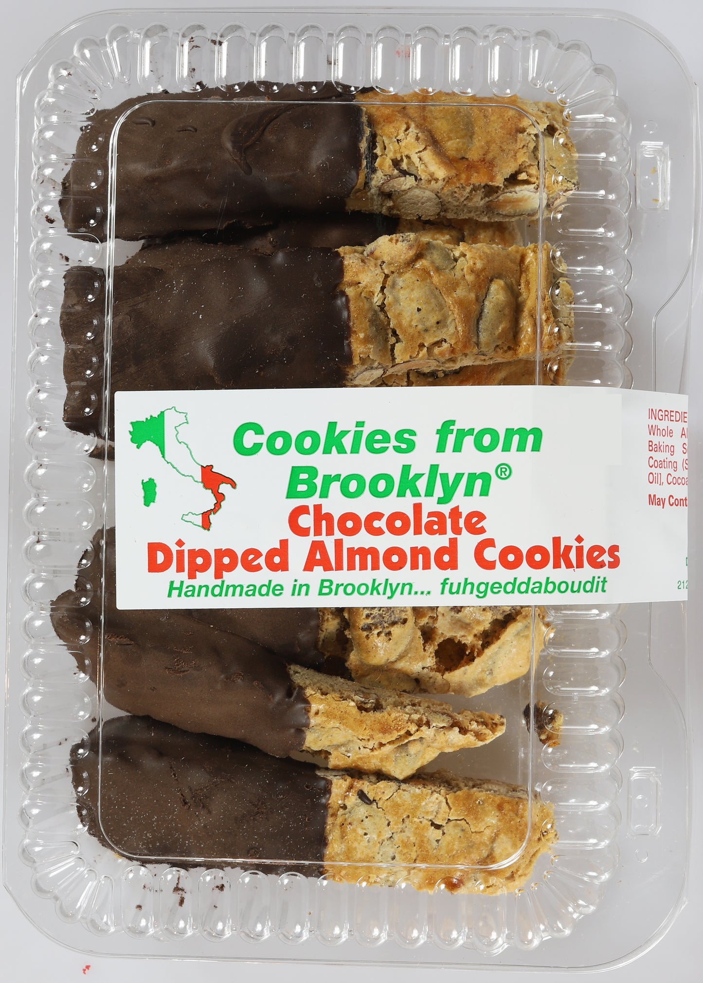 Chocolate Dipped Almond Cookies